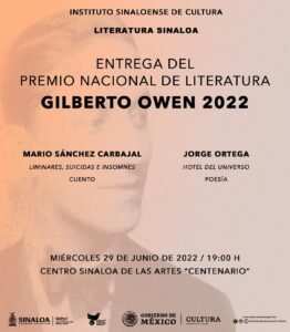 Gilberto Owen premio 2022
