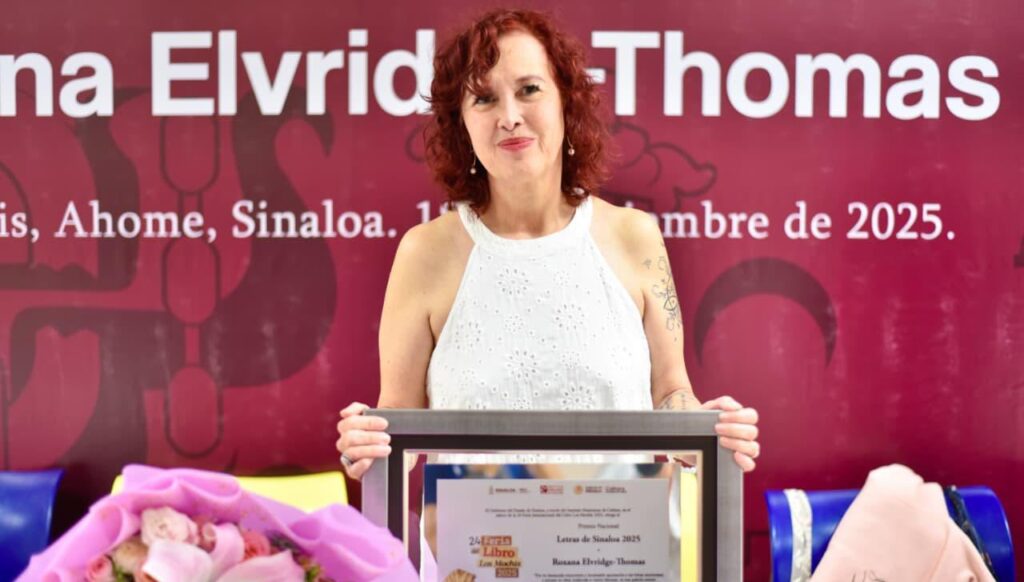 Roxana Elvridge Premio Nacional de Letras de Sinaloa 2025